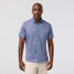 Mizzen+Main Halyard Short Sleeve Dress Shirt Navy Enlarged Diamond back view