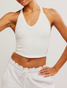 FP Movement Women's All Clear V Neck Cami White detail