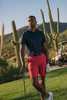 Mizzen+Main Helmsman Shorts Red Clay side view
