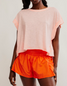 FP Movement Women's My Time Tee in Pastel Peach front view