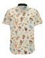 The Baja Llama Men's Very Dangerous Desert Button Up Shirt in Tan The Baja Llama Men's Very Dangerous Desert Button Up Shirt in Tan