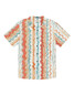 The Baja Llama Men's Roll Tides 7 Seas Button Up Shirt in Cross Your Waves