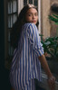 Z Supply Women's Saturdays Stripe Gauze Shirt in White