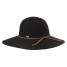 Pistol Women's Giada Wide Brim Hat Black front view