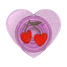 PopSockets Glitter Sugar Plum Cherry Phone Grip heart glitter design expanded position