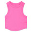 Iscream Girls' Cropped Racerback Tank Top in Bright Pink