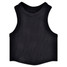 Iscream Girls' Cropped Racerback Tank Top in Black