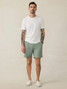 Faherty All Day 7" Shorts Trail Olive Green flat lay