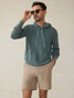 Faherty All Day 7" Shorts Khaki side view