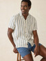 The Faherty Men's Palma Linen Camp Shirt in Multi Stripe The Faherty Men's Palma Linen Camp Shirt in Multi Stripe