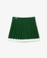 Lacoste Women's Ultra Dry Tennis Heritage Stretch Skirt in Green/Flour