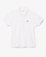 Lacoste Women's Slim Fit Adjustable Piqué Polo White side view