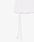 Lacoste Women's Slim Fit Adjustable Piqué Polo White detail view
