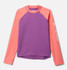 Columbia Girls' Sandy Shores Long Sleeve Sunguard Shirt Razzle Hot Coral front