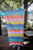 KATYDID Navy Daisy Beach Towel lifestyle