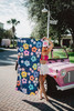 KATYDID Navy Daisy Beach Towel lifestyle