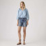 Levi's Women's 501 Mid-Thigh Shorts Medium Wash detail