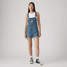 Levi's Women's Vintage Shortalls Medium Wash strap detail