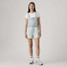 Levi's Women's Vintage Shortalls Abraded Art back view