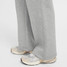 Nike Sportswear Girls' Club Fleece Wide Length Pants in Dark Grey hem detail