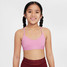 Nike Girls' Indy Sports Bra in Magic Flamingo front view