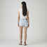 Levi's Women's 501 Original High Rise Shorts Light Wash detail