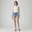 The Levi's Women's 501 Original High Rise 40-5 Shorts in Medium Wash