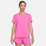 Nike Women's One Fitted Dri-FIT Short Sleeve Top in Playful Pink Nike Women's One Fitted Dri-FIT Short Sleeve Top in Playful Pink