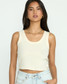 Billabong Women's Rerun Tank Top in White Cap