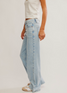 Free People Women's Stride Straight 'n Wide Jeans in Roam Free