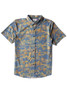 The Vissla Men's Botanica Eco Short Sleeve Shirt in Dark Denim Blue