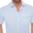 The Criquet Men's Performance Pearl Snap Shirt in Blue