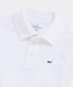 Vineyard Vines Boys' Surf Polo White Cap front view