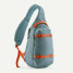 Patagonia Atom 8L Sling Bag in blue sage, front view angle