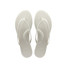 Soléi Sea Women's Indie Patent Flip Flop Sandals in Cream