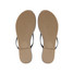 Soléi Sea Women's Indie Patent Flip Flop Sandals in Walnut