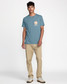 RVCA Men's Puerto Nuevo Tee in Vintage Navy front view