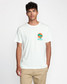 RVCA Men's Puerto Nuevo Tee in Antique White front detail