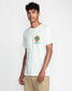 RVCA Men's Puerto Nuevo Tee in Antique White back view