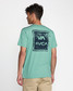 RVCA Men's VA All The Way Short Sleeve Tee Bottle Green fit view