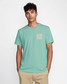 RVCA Men's VA All The Way Short Sleeve Tee Bottle Green detail view