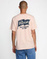 The RVCA Men's Onshore Tee in Peach The RVCA Men's Onshore Tee in Peach