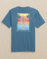 Southern Tide Men's Bonfire by the Beach Tee Blue back