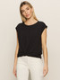 Sanctuary Women's Knotted Muscle Tee in Black Sanctuary Women's Knotted Muscle Tee in Black