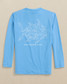The Southern Tide Boys' Sharks Performance Tee in Boat Blue The Southern Tide Boys' Sharks Performance Tee in Boat Blue