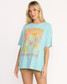 Billabong Women's Daylight Blooms Tee in Misty Blue Billabong Women's Daylight Blooms Tee in Misty Blue