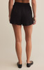 Z Supply Women's Topanga Linen Shorts in Black