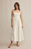Z Supply Women's Citadelle Embroidered Linen Maxi Dress in White Z Supply Women's Citadelle Embroidered Linen Maxi Dress in White