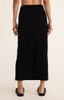 Z Supply Women's Gail Midi Skirt in True Black