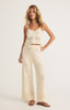 Z Supply Women's Tay Crochet Cropped Tank Top in Sea Salt